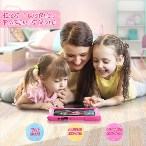 Tablet infantil de 7 polegadas com Android 9.0, 2 GB de RAM e 16 GB de armazenamento, com capa à prova de crianças. 2