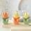 Giyblacko sojakaarsen met bloemengeur, tulpdesign, 1 stuk 5