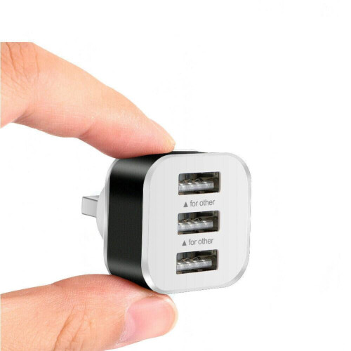 USB hub 3-port charger splitter expander 2