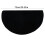 Giyblacko halvcirkelformet dørmåtte sort absorberende 1 stk. 3