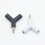 Mini Y-shaped 3.5mm headphone splitter with keyring 2