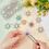 Blumenanhänger-Set mit 30 Cabochons 3