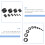 Expansores de oreja de silicona negra (10 pares) 5