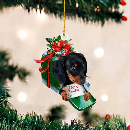 Weihnachtsschmuck in Dackelform, 1 Stück 2