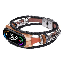 Viflosae Leather-Beading Bracelet Strap for Mi 6