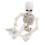 Modello di scheletro di Halloween a figura intera, mini figura 4