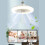 Ventilatore da soffitto Fankiway con luce e telecomando da 10 pollici 6