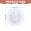 Ventilateur de plafond sans pales avec télécommande 3 couleurs et éclairage 3