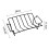 Carbon Steel Roasting Rack V-Shaped 1 Piece 8