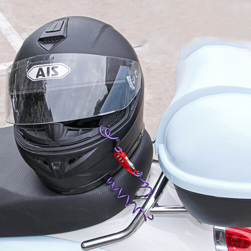Digitalt sikkerhedslåsesæt til motorcykelscooterhjelm2 2