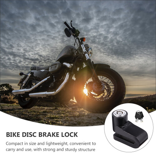 Cadeado de disco para motocicleta em aço resistente (1 conjunto) 1