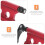 Fietsvorkklemslot rood aluminiumlegering 5