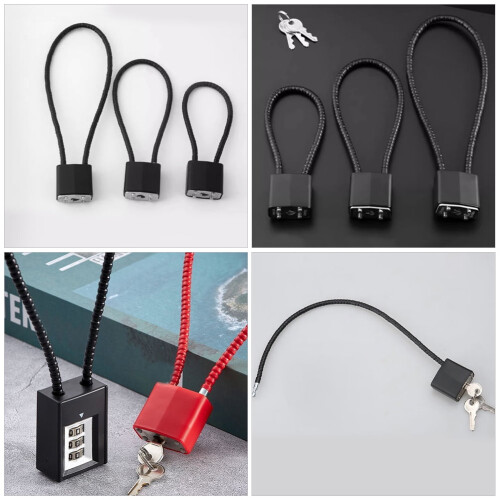 Câble antivol pour vélo en fil d'acier, lot de 2 2