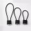 Black Metal Wire Lock Cable 2-Pack for Scooter Cabinet 5