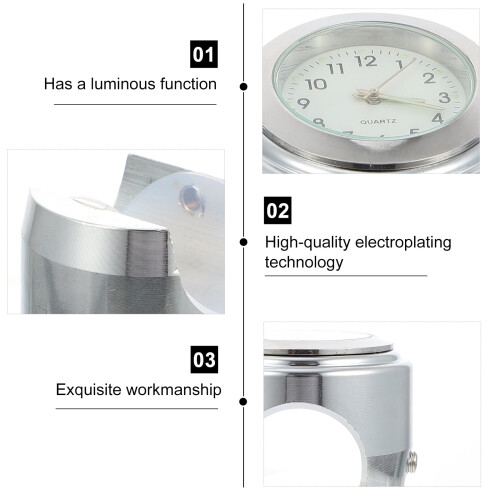 Fietsstuurklok Quartz Wit Aluminiumlegering 2