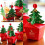 Weihnachtsverpackungsboxen, 2er-Set, rot-grün, aus Karton 5
