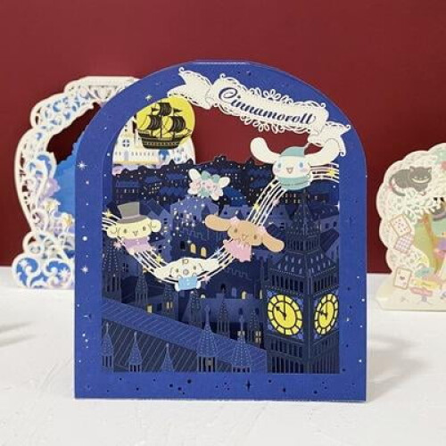 Sanrio pop-up card with Hello Kitty and friends