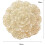 Runde Tischsets mit Blumenmuster, 4er-Set, silberfarbenes Metallic-Vinyl 2