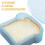 Bread Shape Sandwich Box PP Food Grade 20 Oz Blue 7