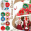 Weihnachtsaufkleber-Set, 1 Rolle, 500 Stück 2