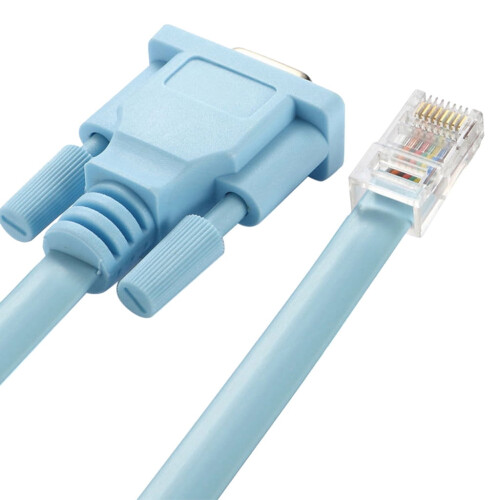 Blue RS232 to RJ45 Serial Adapter Cable 1.8m 1