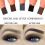 Conjunto de lápis para sobrancelhas para microblading, preto, 6 peças 6