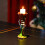 Bougeoir en forme de main squelette, décor gothique, 1 pièce 4