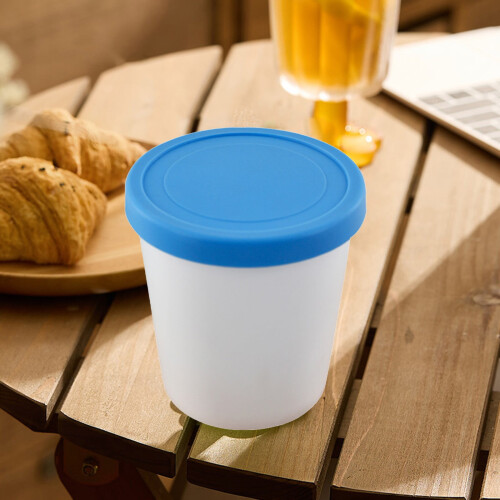 Kaireo dessert cup round plastic ice cup with silicone lid 1