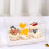 Boîte à cupcakes transparente en cristal, 6 cavités 6