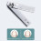 Fankiway Edelstahl-Nagelknipser-Set, 6-teilig 6
