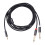 Jacenvly 3.5mm to 6.35mm mono stereo Y-cable 1 pack 5