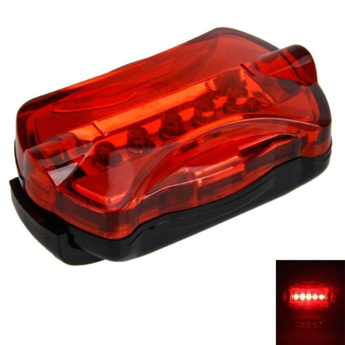 Bike Rear Tail Light Waterproof 5-LED Flashing 1