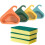 Swan Drain Basket Corner Kitchen Sink Strainer 2 Pack Green 1