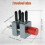Mini tornillo de banco Grusce de aleación de aluminio ajustable de 100 mm 4