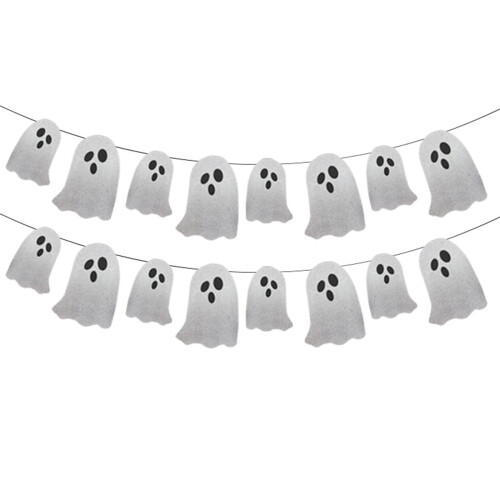 Bannière décorative de porte à fleurs d'Halloween (1 pièce) 1