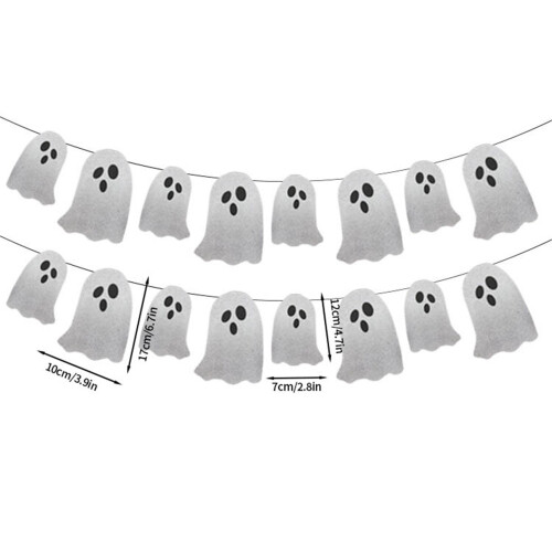 Bannière décorative de porte à fleurs d'Halloween (1 pièce) 2
