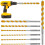 Forets en carbure de tungstène à queue hexagonale de 6 mm 2