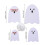Halloween-kummituslasit PVC-koriste, 1 kpl 3
