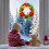 Weihnachtswandaufkleber, 3D-Papiergirlande, 1 Set 6