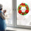 Weihnachtswandaufkleber, 3D-Papiergirlande, 1 Set 7