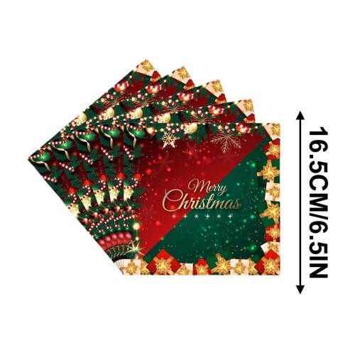 Christmas napkins red green 32 pieces 2