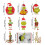 Acrylic Green Christmas Tree Ornament Single-Side Printed 1 2