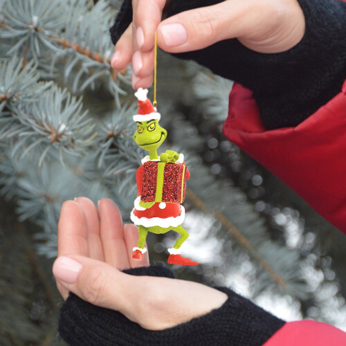 Acrylic Green Christmas Tree Ornament Single-Side Printed 1 2