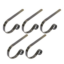 WinysinMetal Weihnachtsstrumpfhalterhaken aus Metall, Kaminaufhänger mit rutschfestem Design, 5-teilig