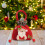 conjunto de sacolas decorativas para presentes de Natal para doces 2
