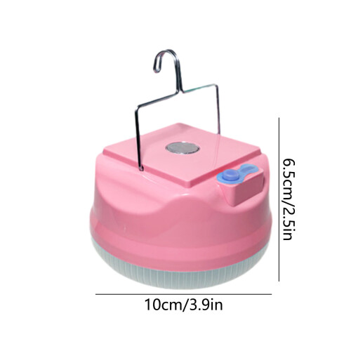 Ampoule LED de camping rose étanche et rechargeable par USB 2