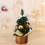 Mini Christmas Tree Gold Artificial Tabletop 12 inches 6