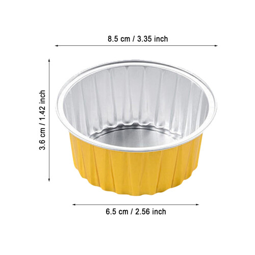 Aluminiumsfolie blikkkopper til airfryer 20 stk 2