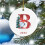 Kerst sneeuwpop hanger acryl26-letter 5