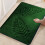Harliver thin bath mat set green non-slip 2-piece 8